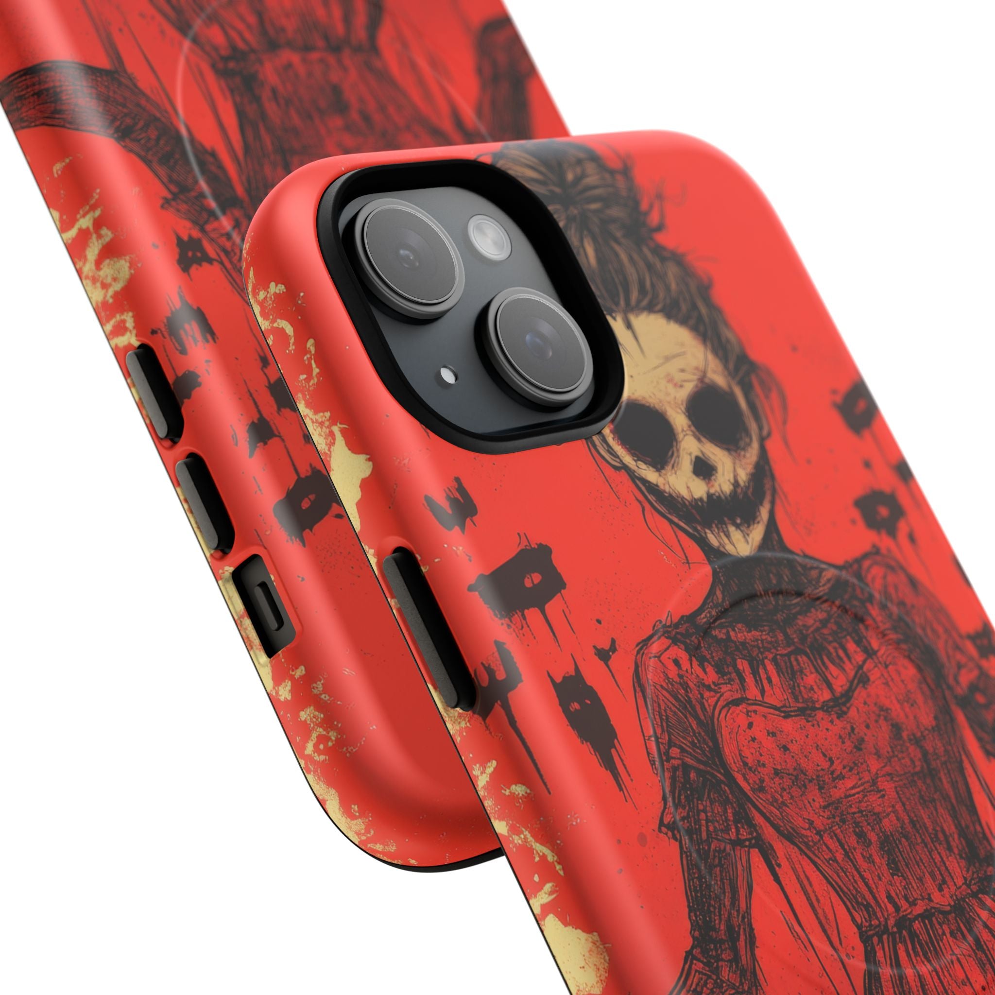 Haunting Scarlet Descent iPhone 15  Tough+ Phone Case