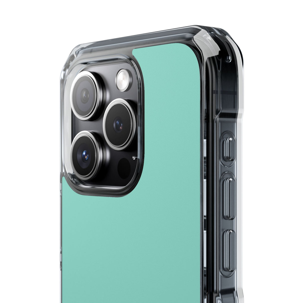 Middle Blue Green | Phone Case for iPhone (Clear Impact Case - Magnetic)