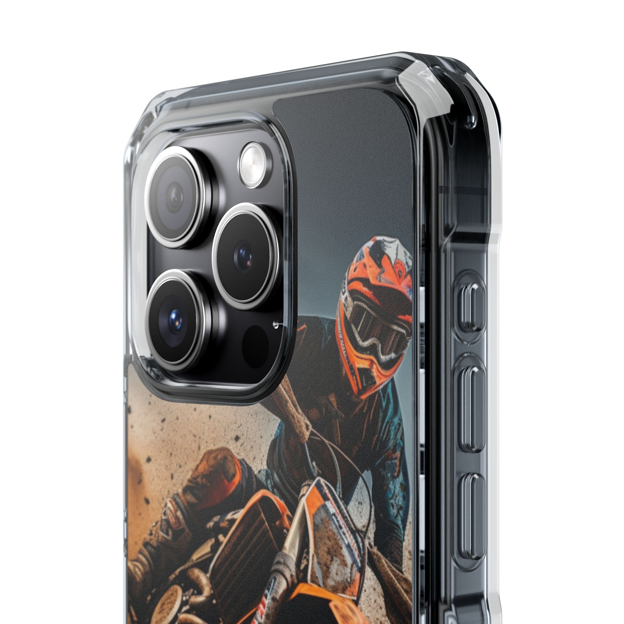 Rider Amidst Desert Fury iPhone Case - Impact