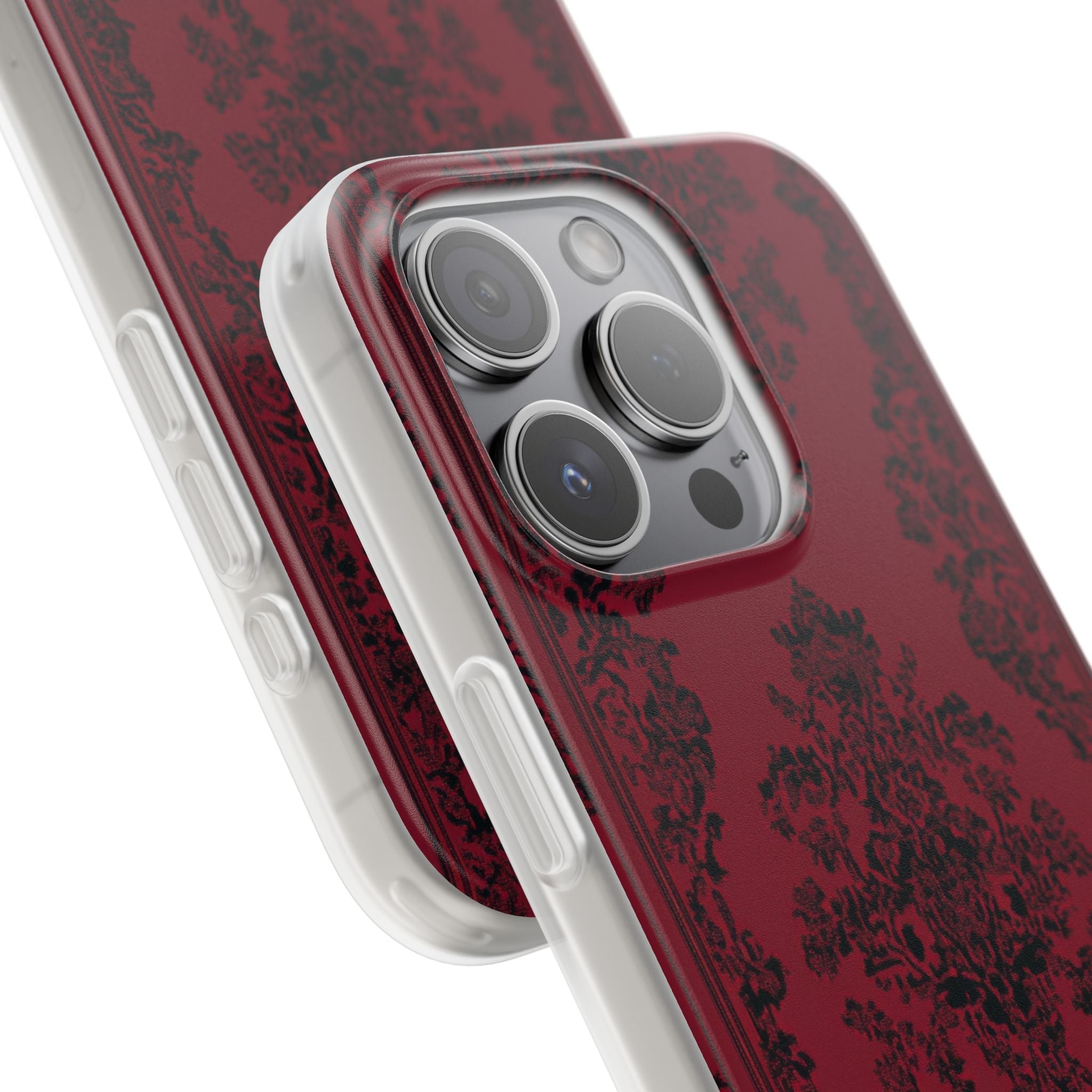 Gothic Crimson Elegance iPhone 15 - Flexi Phone Case