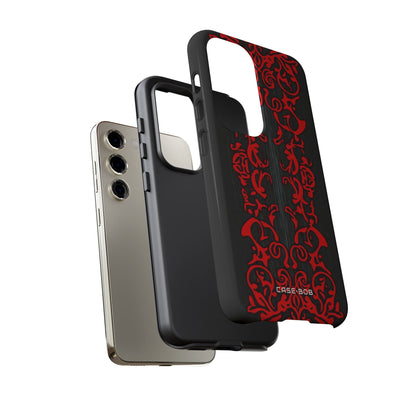Crimson Spiral Samsung S23 Case - Tough