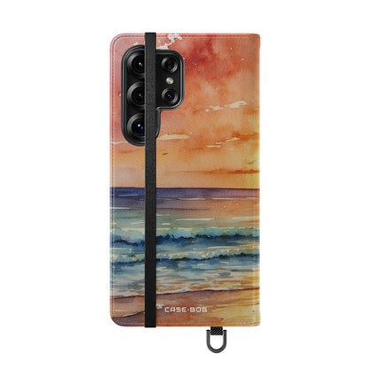 Golden Palm Sunset - Samsung S25 Ultra Case - Lompakko