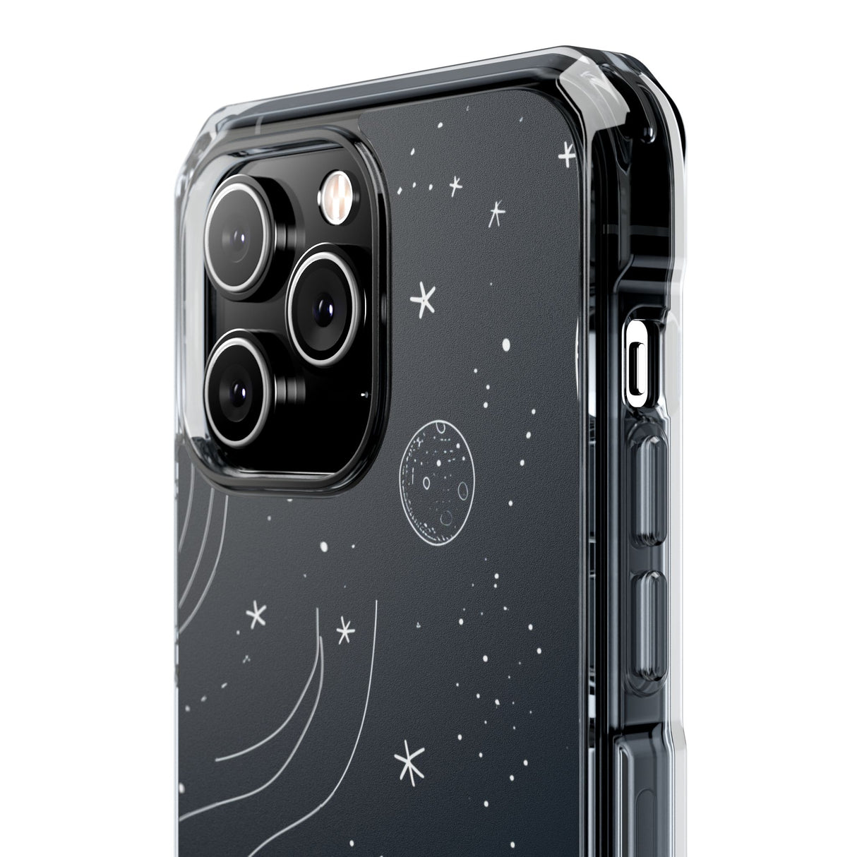 Cosmic Doodle Adventure - Phone Case for iPhone (Clear Impact - Magnetic)