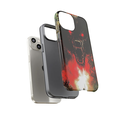 Crimson Wolf iPhone 14 Case - Tough