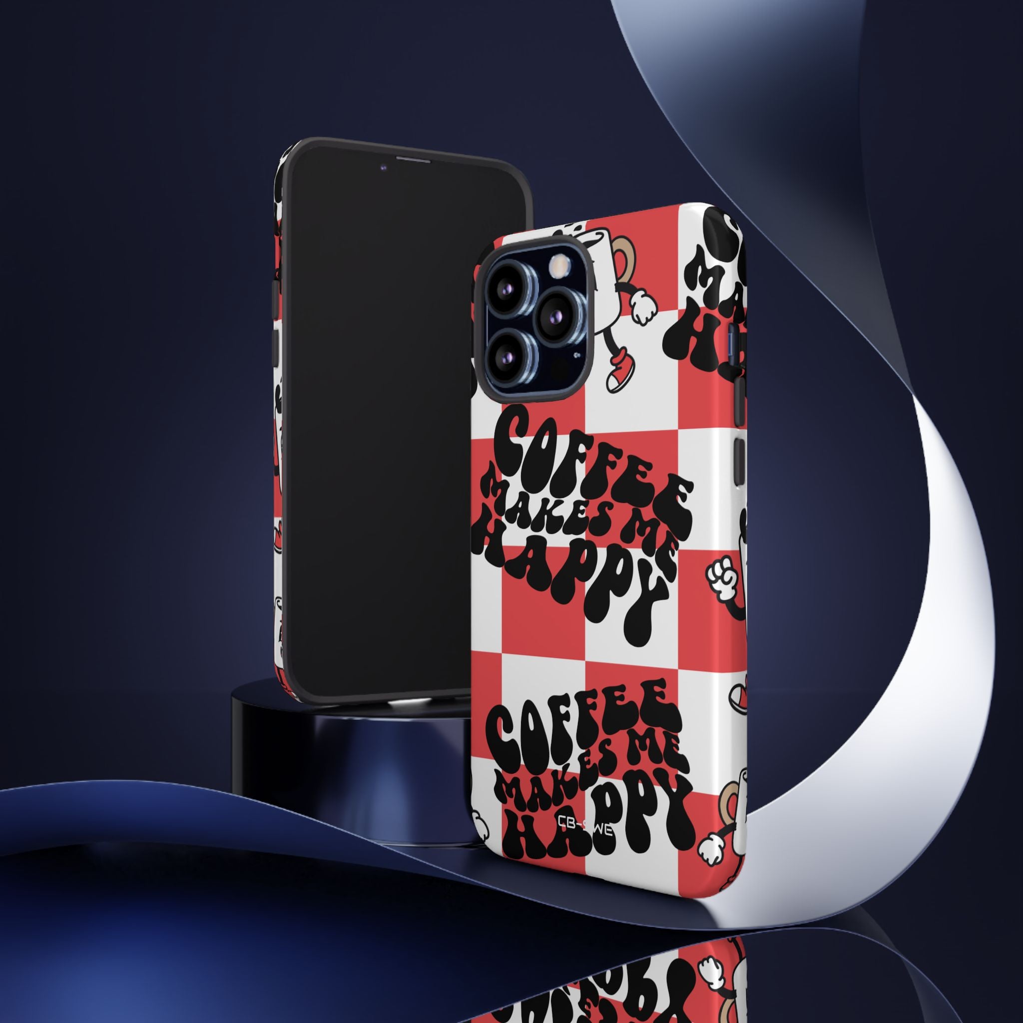 Joyful Coffee Celebration - iPhone Case