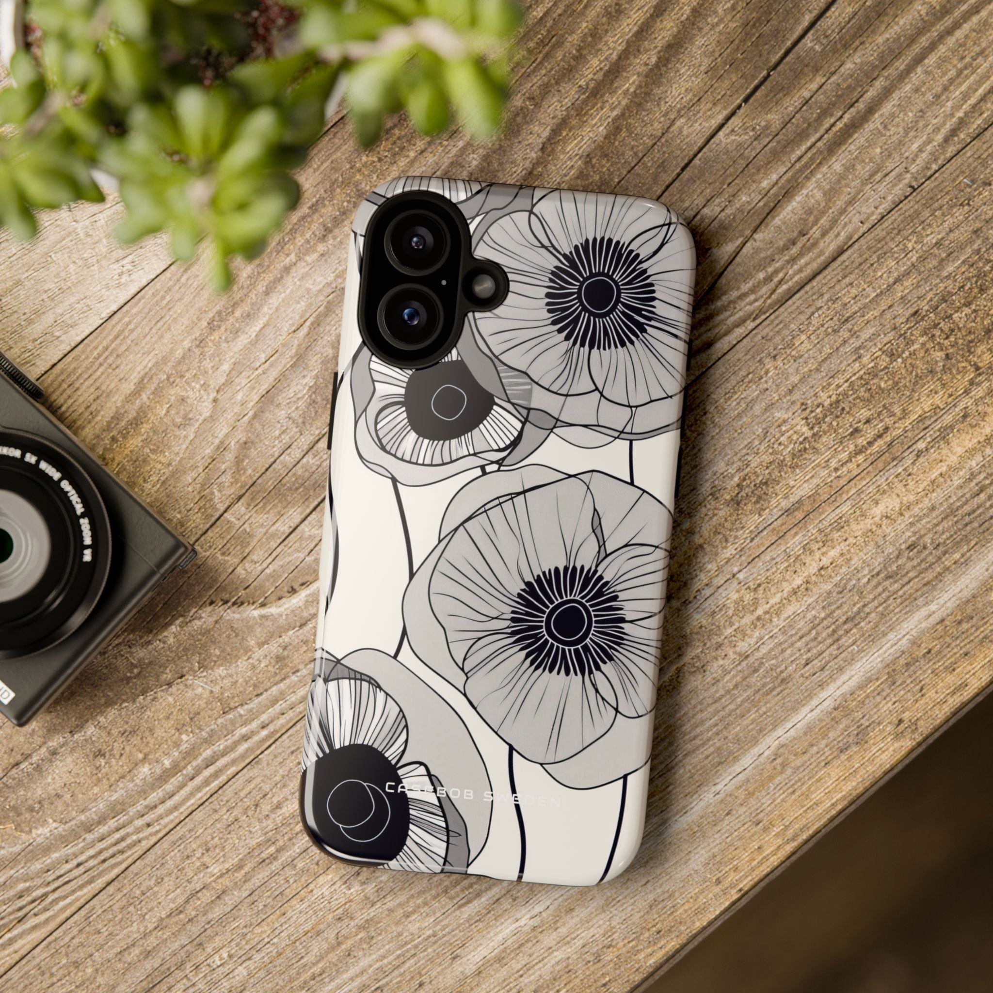 Modern Minimalist Flowers iPhone 16 - Tough Phone Case