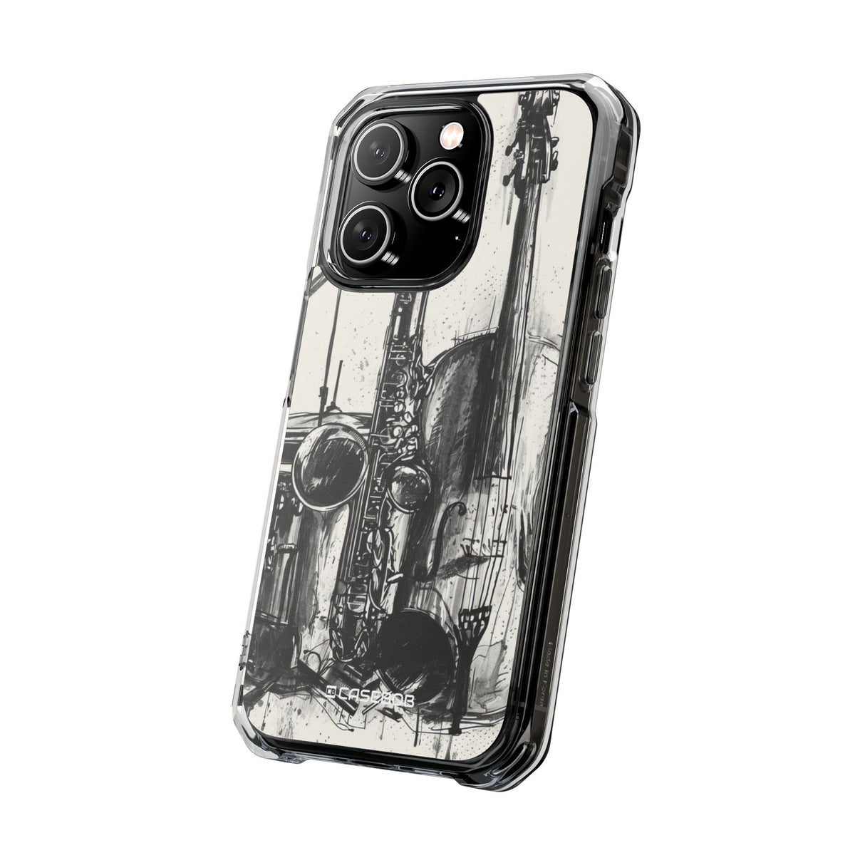 Jazz Ink Expressions - Phone Case for iPhone (Clear Impact - Magnetic)