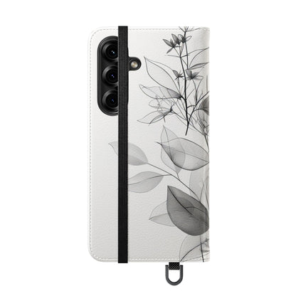Silver Leaves - Samsung S25 Case - Wallet