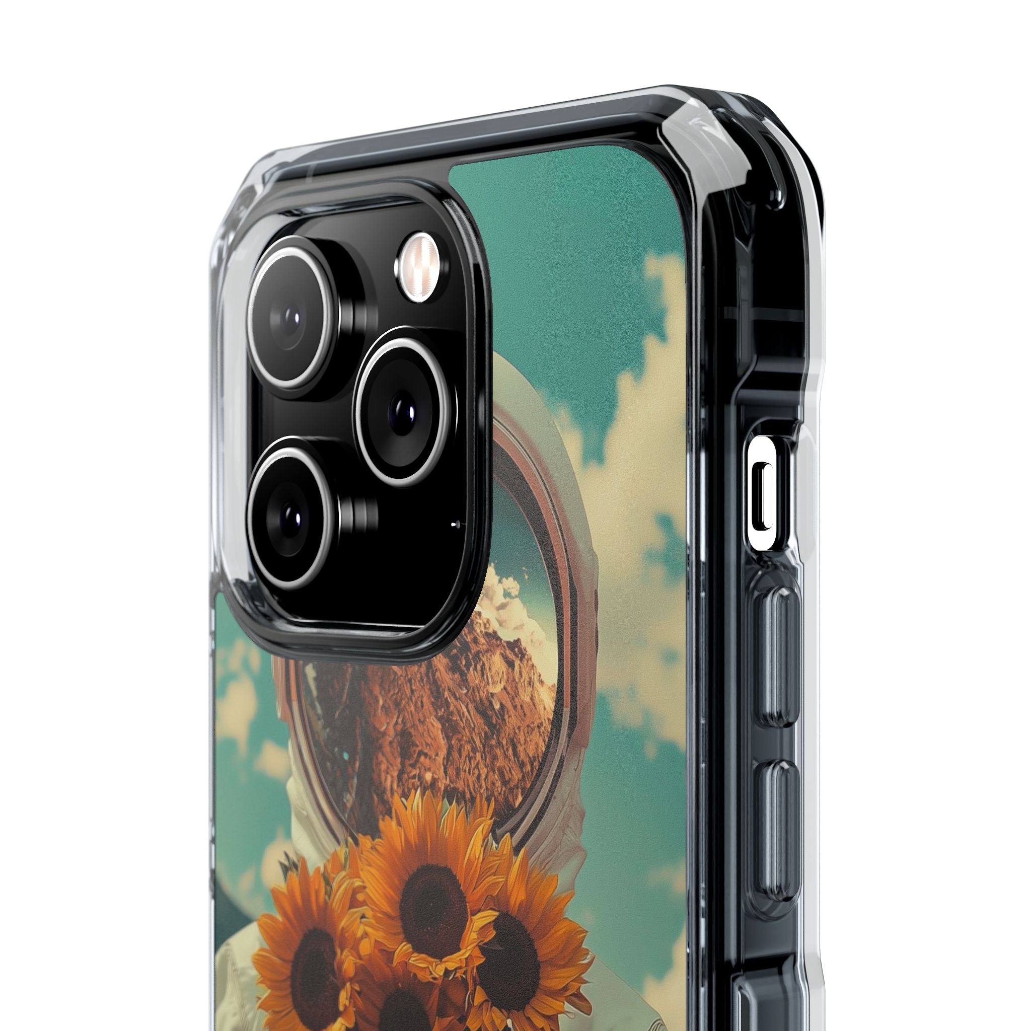 Sunflower Spacesuit Shine iPhone Case - Impact