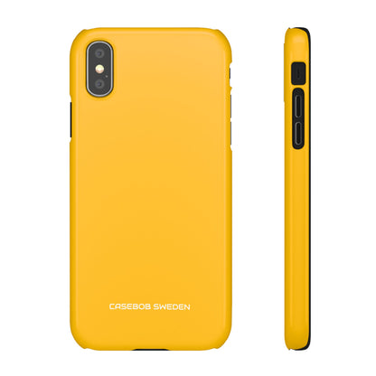 Amber Yellow - Slim iPhone X Phone Case