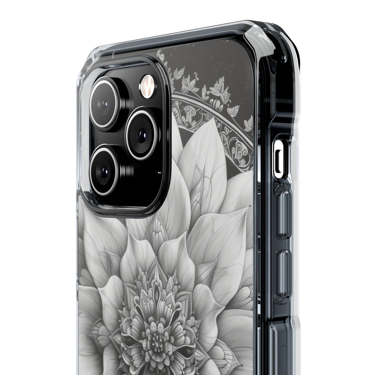 Celestial Mandala Harmony - Phone Case for iPhone (Clear Impact - Magnetic)