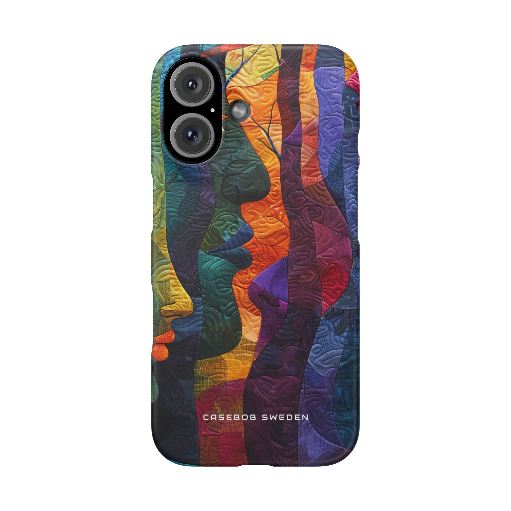 Harmonized Faces and Nature Fusion iPhone 16 - Slim Phone Case