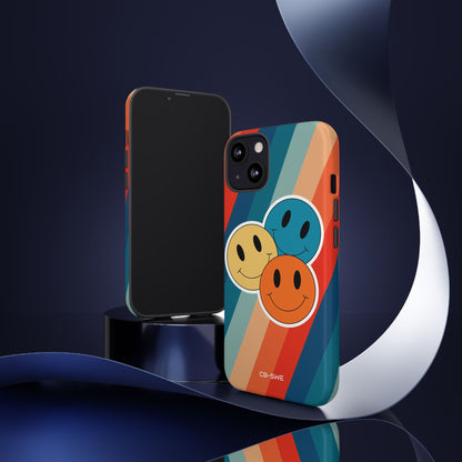Retro Smiley Harmony - iPhone Case