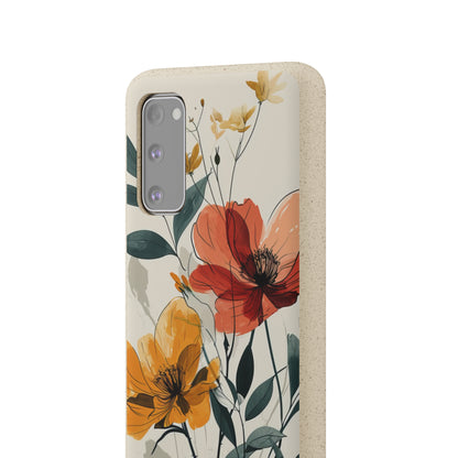 Serene Floral Harmony | Biodegradable Phone Case