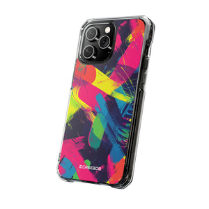 Pantone Neon Patterns | Handyhülle für iPhone (Clear Impact Case – magnetisch)