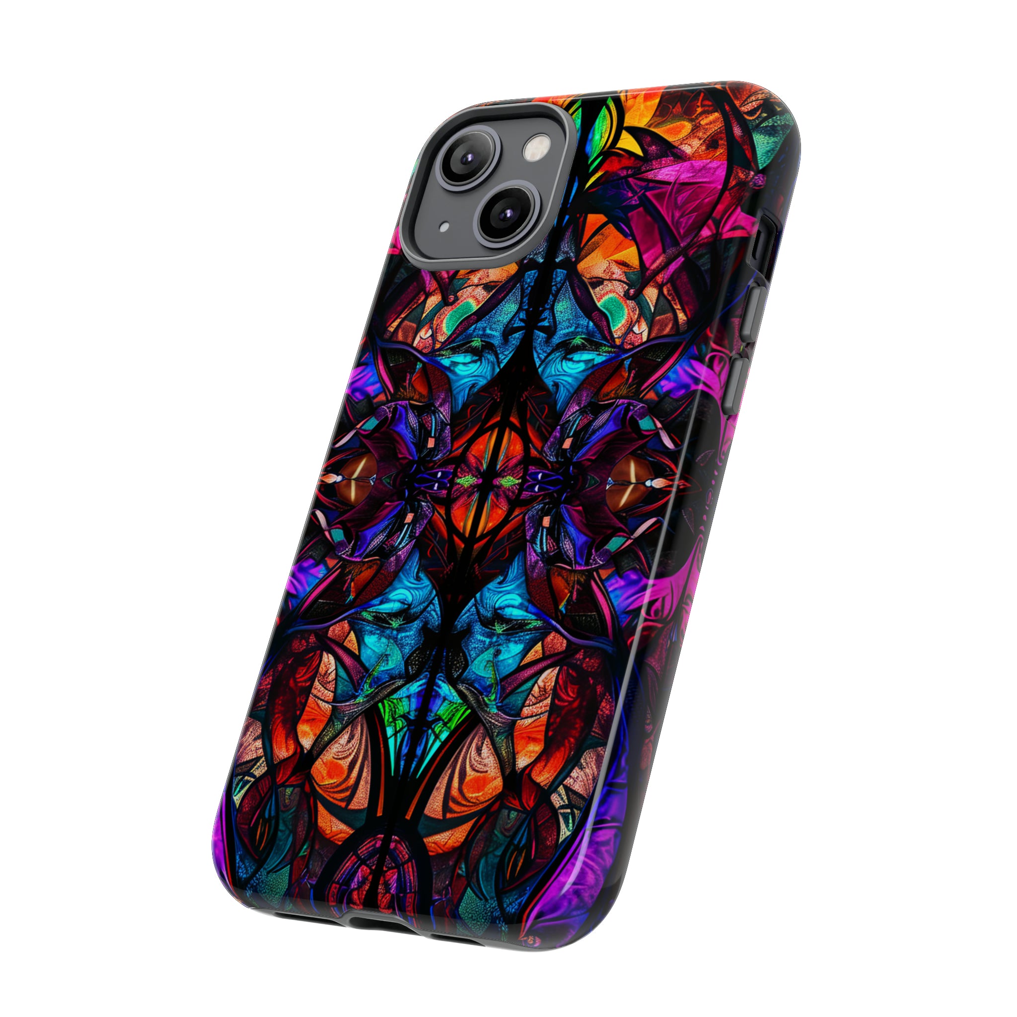 Gothic Stained Glass Splendor - Protective Phone Case