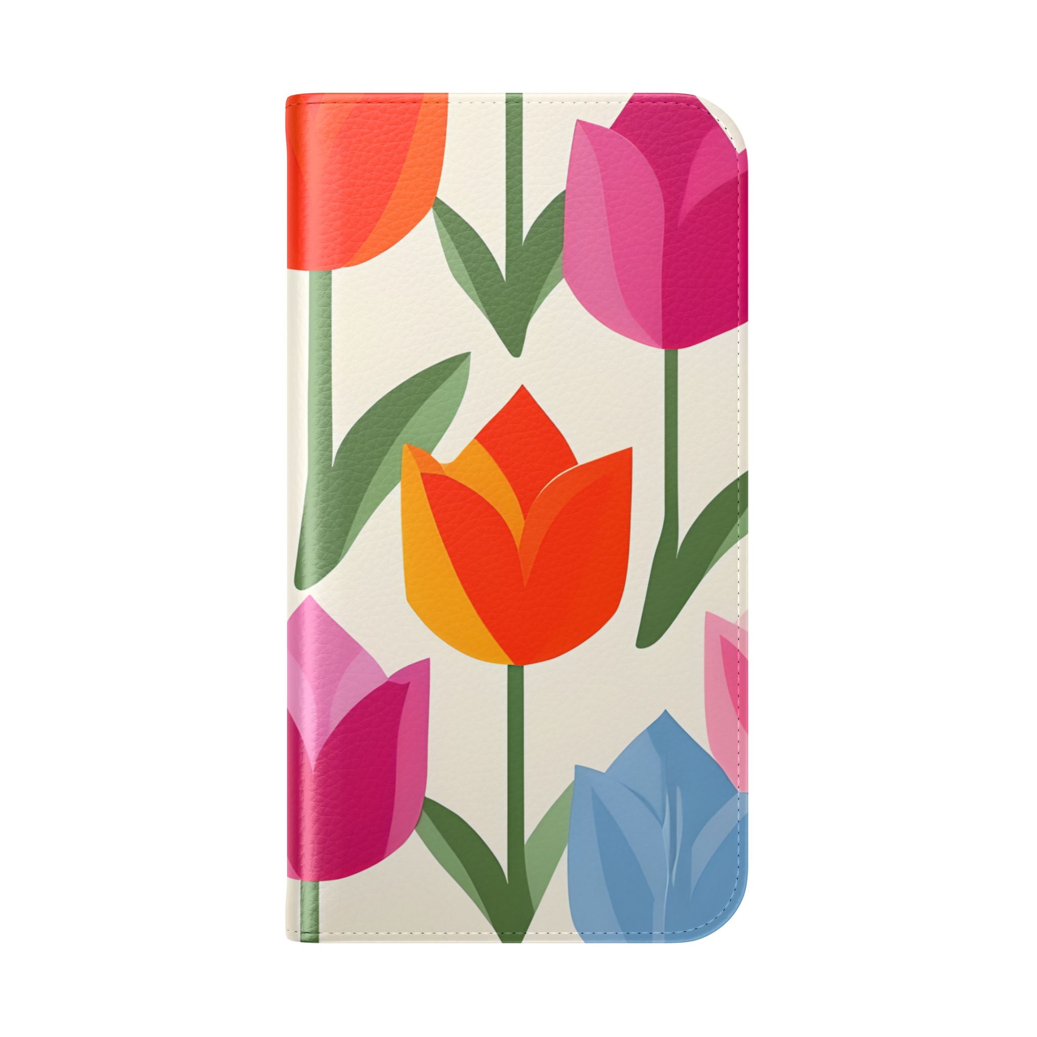 Tulip Harmony Green - iPhone 15 Pro Case - Wallet