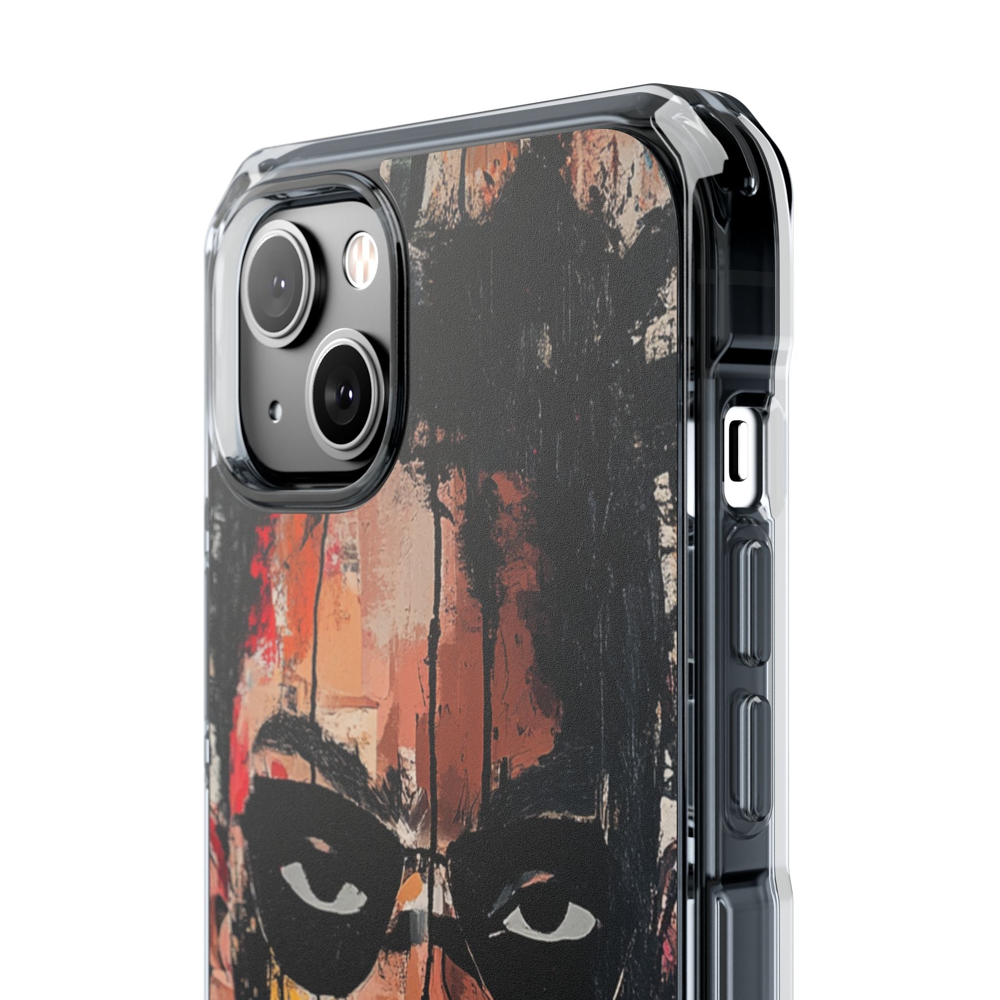 Masked Portrait Drips iPhone 14 Plus Case - Impact
