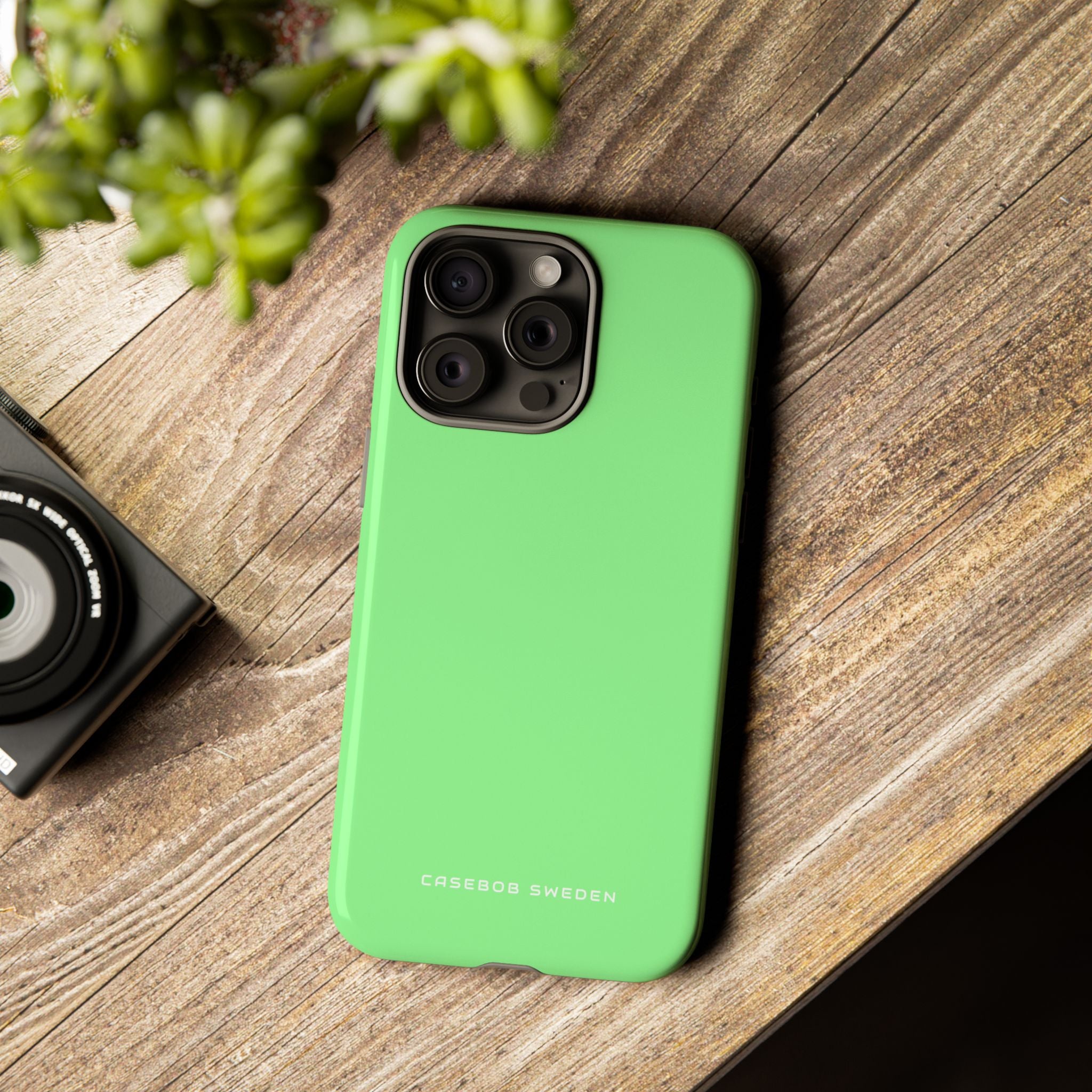 Pale Green iPhone 15 - Tough Phone Case