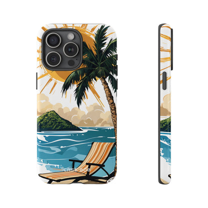 Sunny Palm Breeze iPhone 15 Pro Max Case - Tough