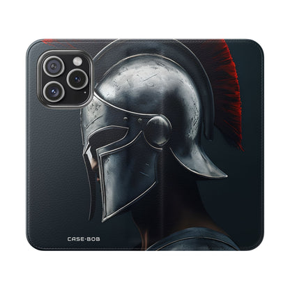 Silver Spartan - iPhone 15 Pro Case - Wallet