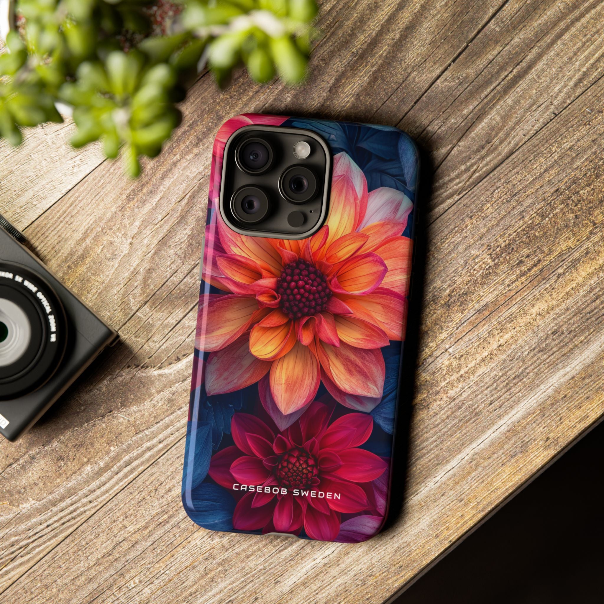 Fiery Bloom Harmony iPhone 15 - Tough Phone Case