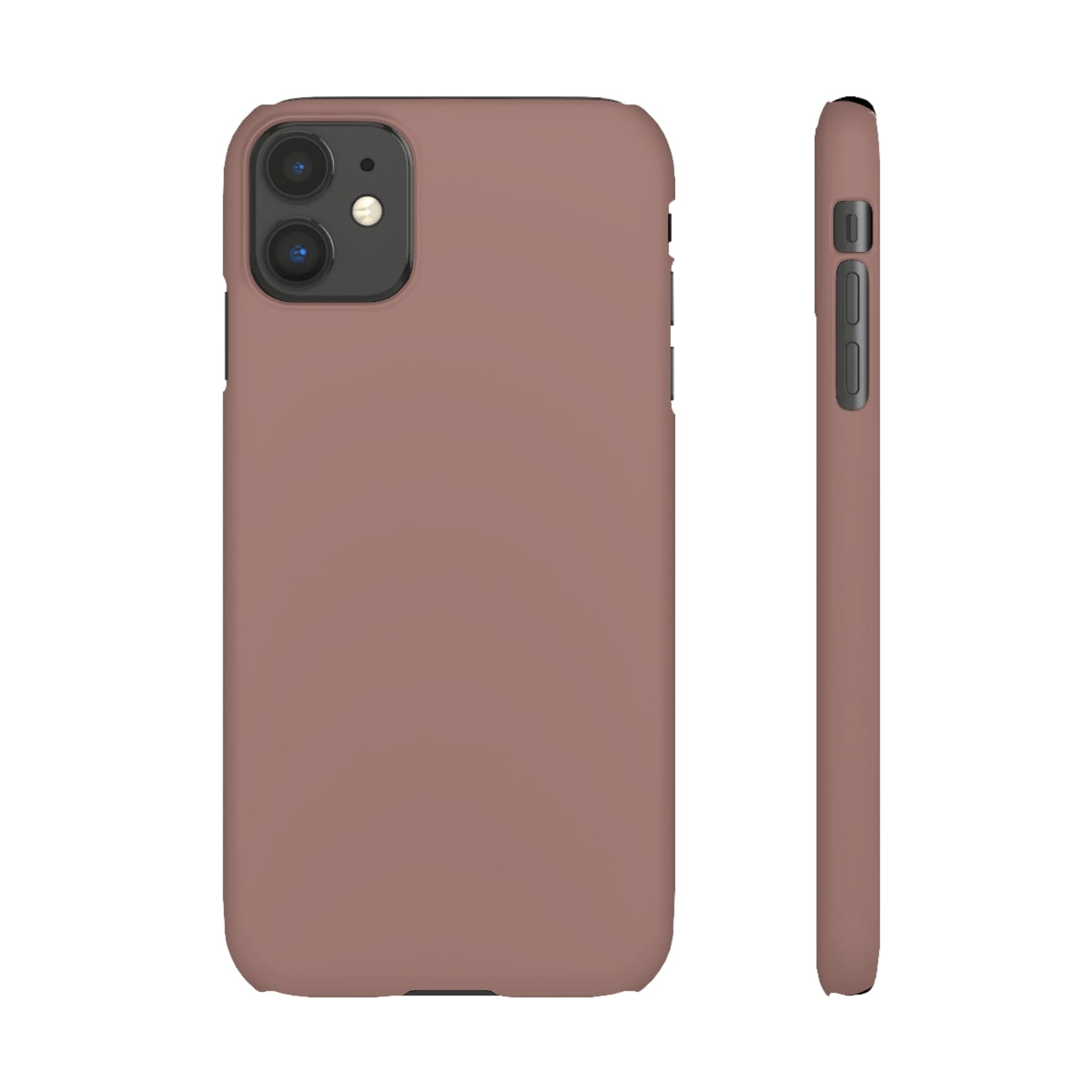 CASEBOB Phone Case iPhone 11 / Matte Burnished Brown iPhone Case (Slim)