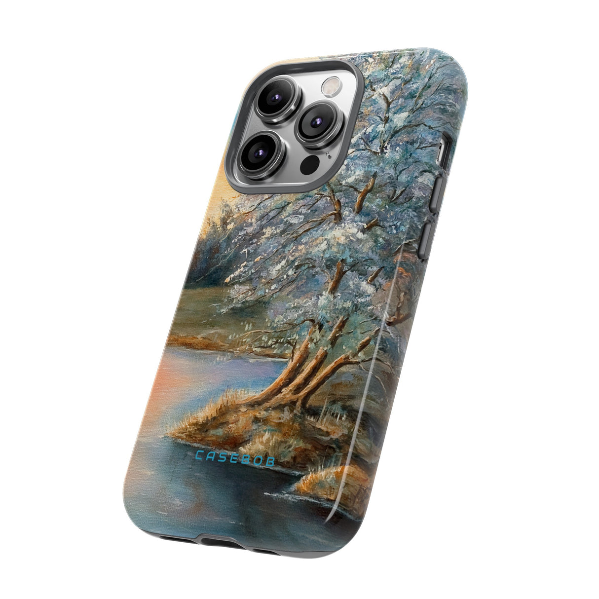 Winterday lake - Protective Phone Case