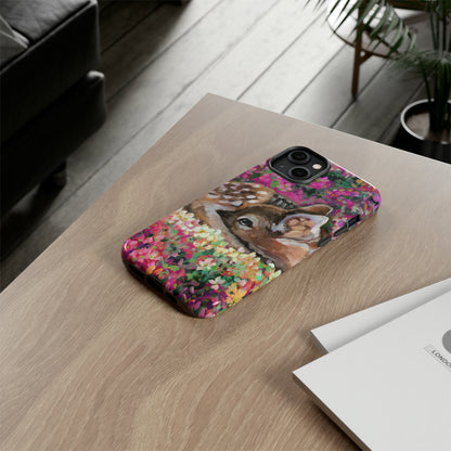 Oil painting - Young Deer - Protective Phone Case