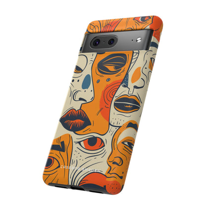 Gradient Face Mosaic Google Pixel 7 - Tough Phone Case