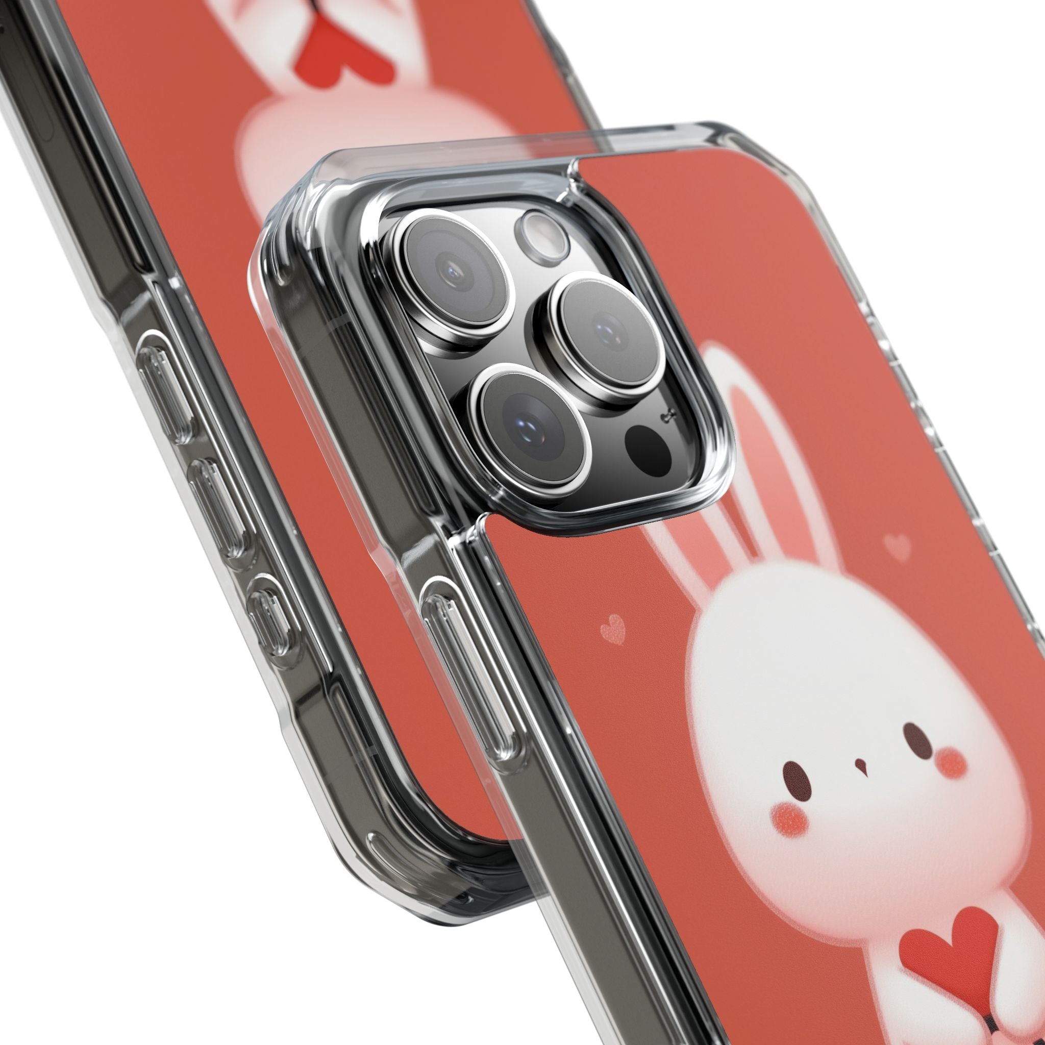 Bunny Holds Heart iPhone Case - Impact