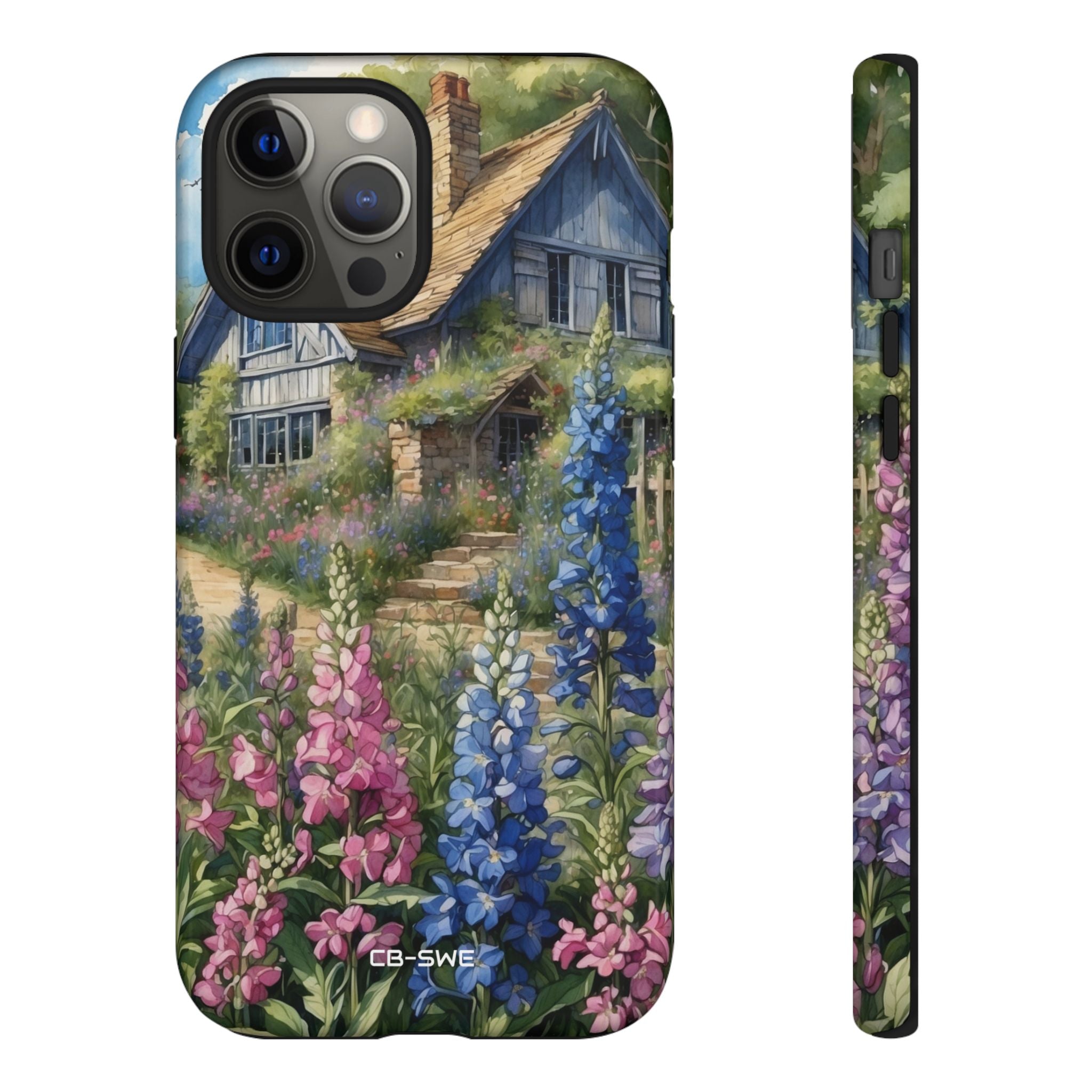 Cottage Surrounded Blossoms - iPhone Case