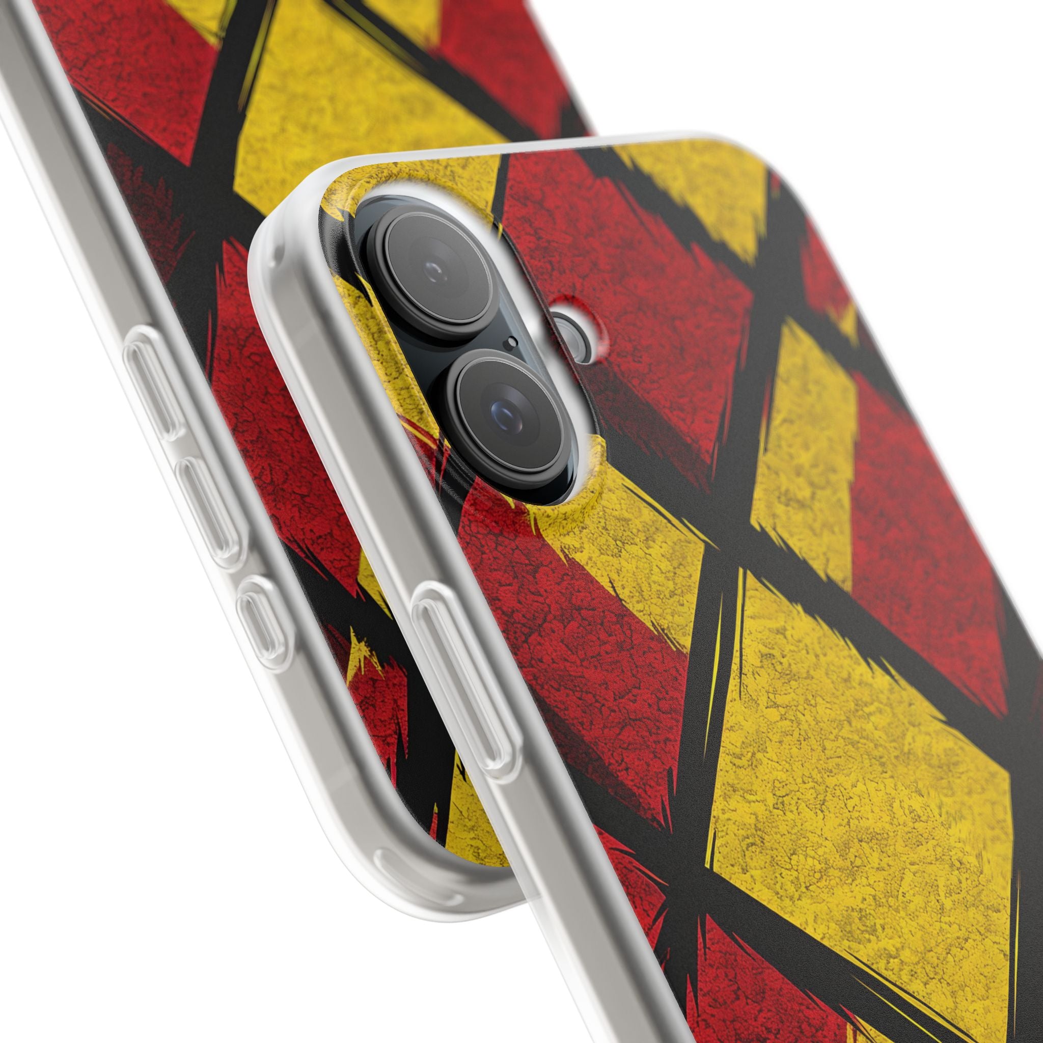 Cracked Diamond Grid iPhone 16 Plus - Soft Case