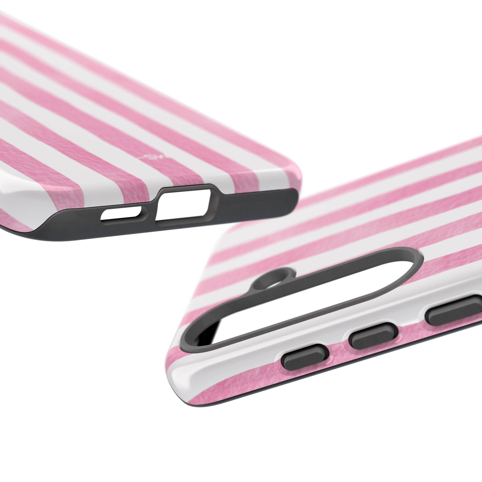 Pink Watercolor Stripes - Samsung Case