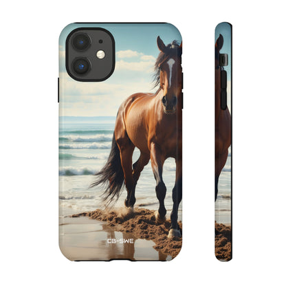 Horse Gallops Shoreline - iPhone Case