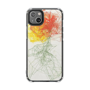 Fiery Blossom - Phone Case for iPhone (Clear Impact - Magnetic)