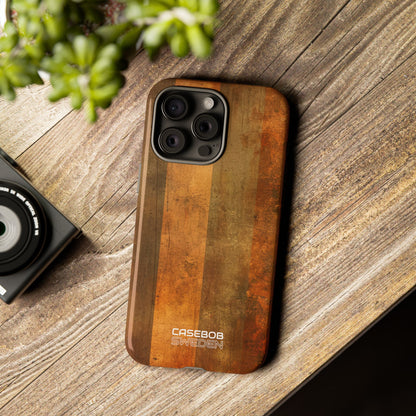 Rustik randig textur iPhone 15 – Tough