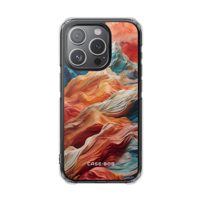 Fabric Peaks Cream iPhone 15 Pro Case - Impact