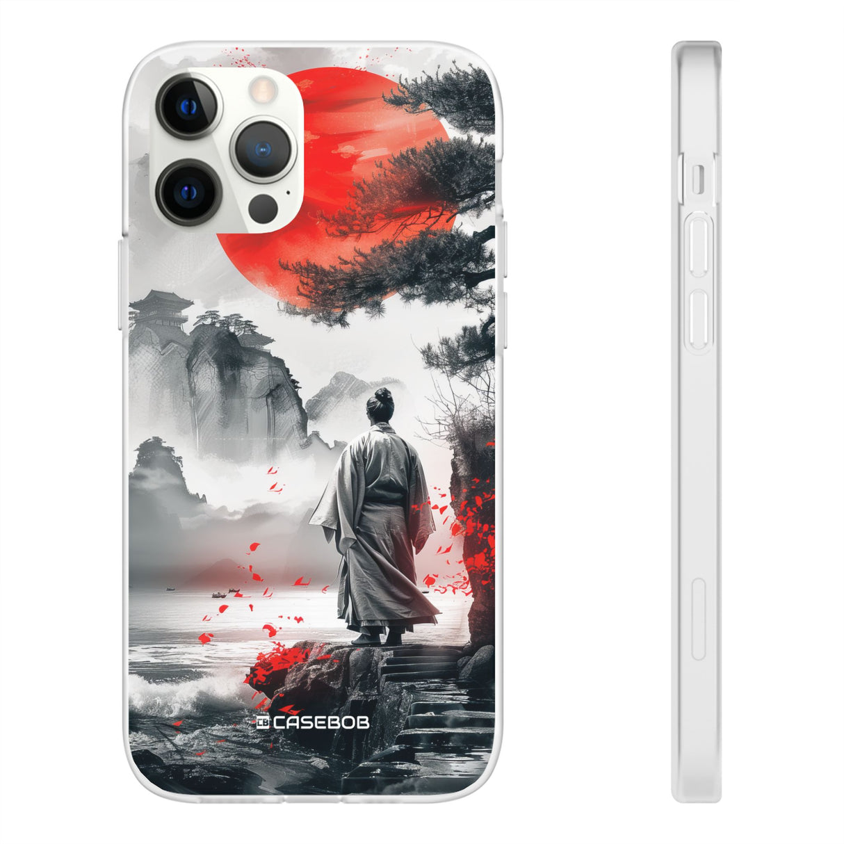 Serene Samurai Sunrise | Flexible Phone Case for iPhone