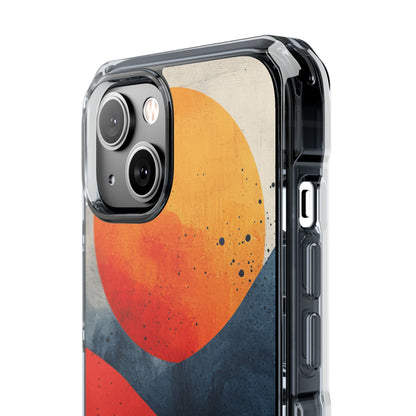 Sunburst Waves - Clear Impact iPhone 14 Phone Case