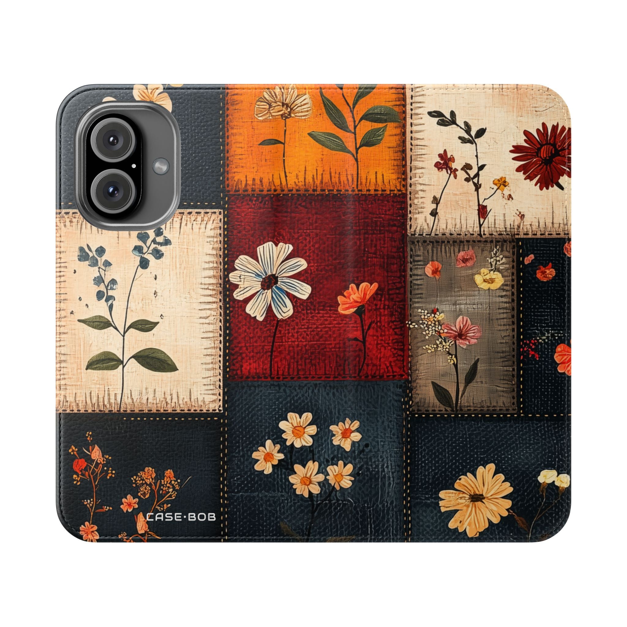 Patchwork Blooms - iPhone 16  Case - Wallet