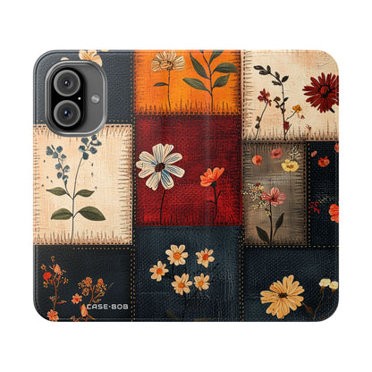 Patchwork Blooms - iPhone 16  Case - Wallet