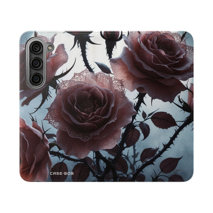 Lace Rose Moonlight - Samsung S23 Case - Wallet