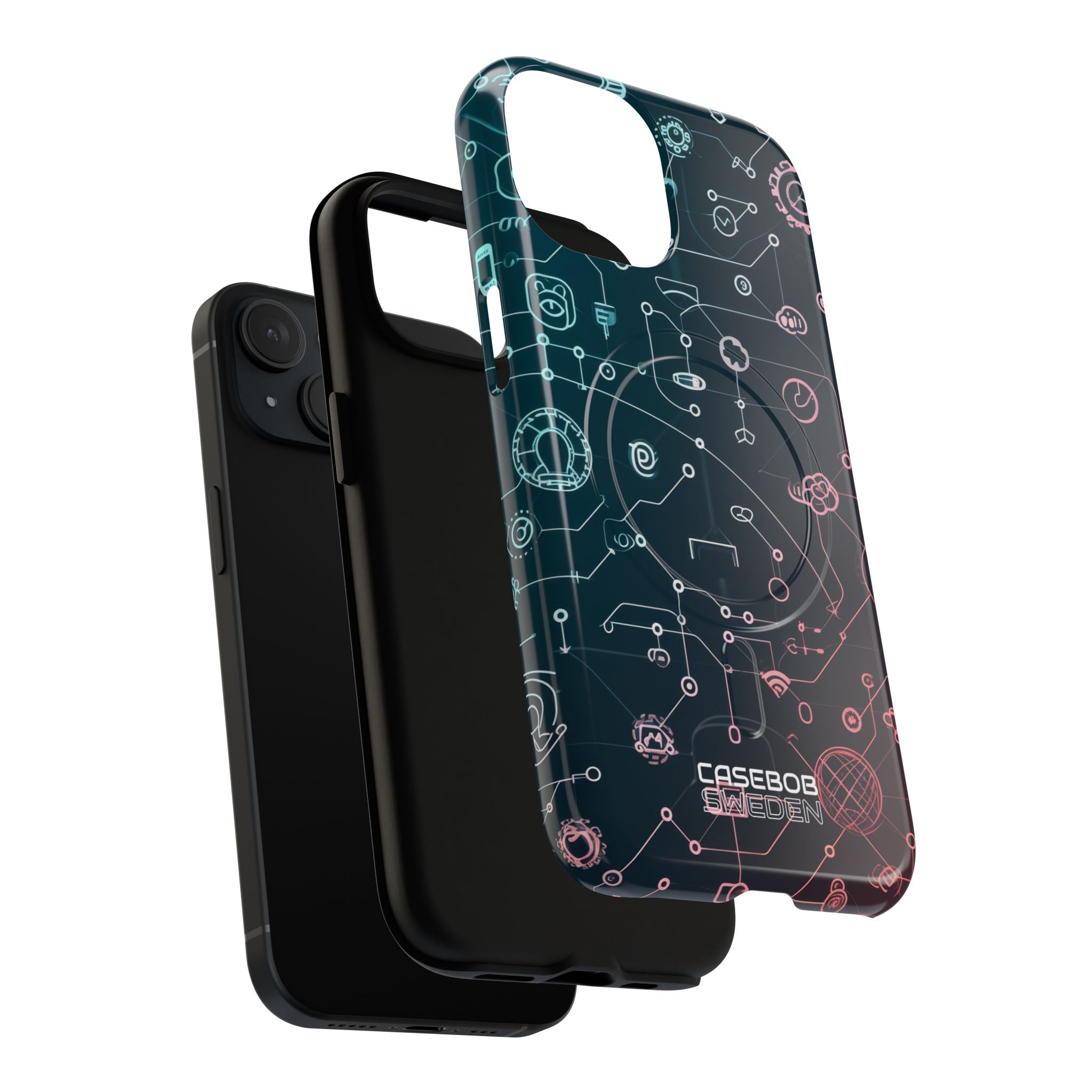 Digital Circuit Flow iPhone 15 - Tough+
