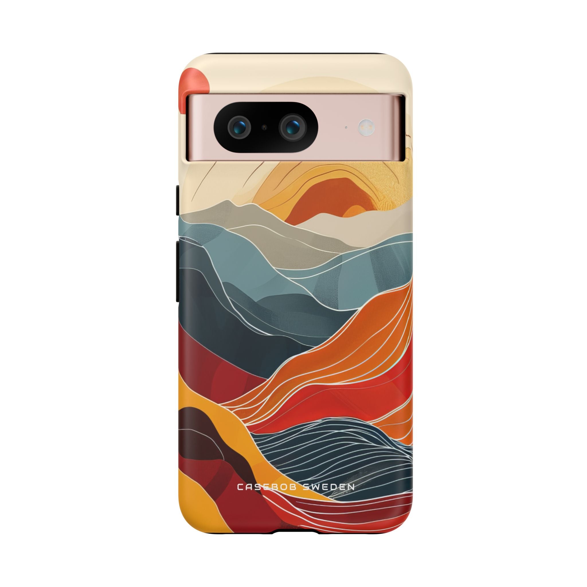 Harmonic Flow of Lines and Color Google Pixel 8 - Tough Phone Case