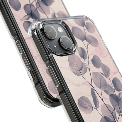 Veined Leaf Whisper iPhone 15 Plus Case - Impact