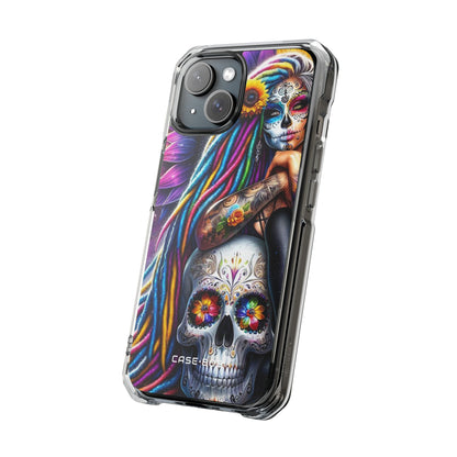 Sugar Skull Halo iPhone 15 Case - Impact