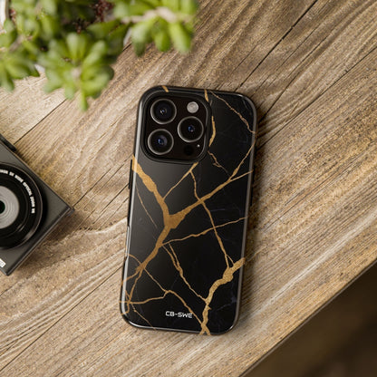 Golden Veins Twist - iPhone Case