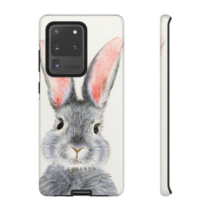 Watercolor of Fluffy Rabbit - Protective Phone Case