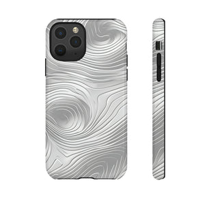 Sleek Grey Abstract Lines Case - Protective Phone Case